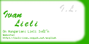 ivan lieli business card